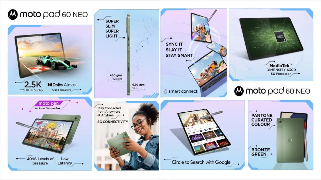 tablet#motorola, Desain Tipis dan Layar Luas, Performa Andalan Dimensity 6300, Baterai Besar dengan Fast Charging, Dukungan Stylus Moto Pen, Kamera dan Fitur Hiburan, Harga dan Ketersediaan, Menanti Kehadiran di Indonesia