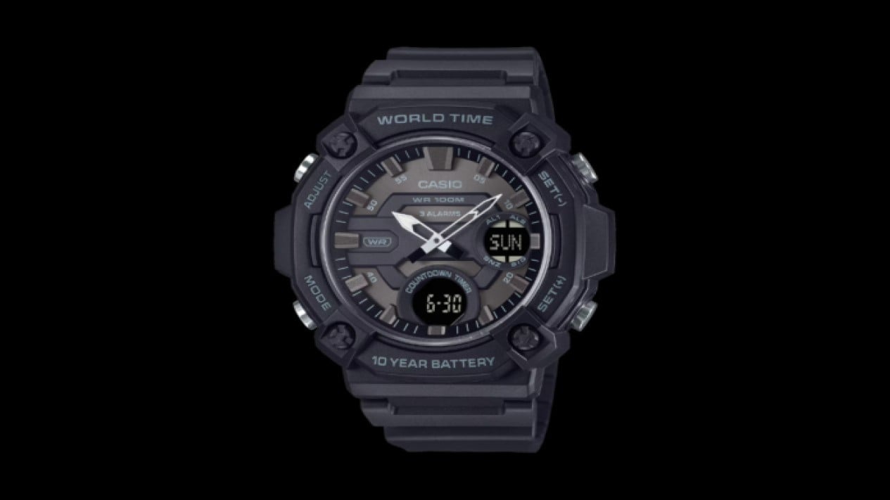 Casio Vintage A158WETB-1A (Photo: Casio), Casio Vintage AQ240E-2A, Desain Hybrid yang Elegan, Casio W218HD-3AV, Pilihan Digital dengan Sentuhan Hijau Gelap, Casio Vintage AQ240EG-9A, Warna Emas yang Mewah, Casio Vintage A158WETB-1A, Klasik Digital dengan Sentuhan Modern, Opsi Lain dengan Fungsi dan Desain Beragam