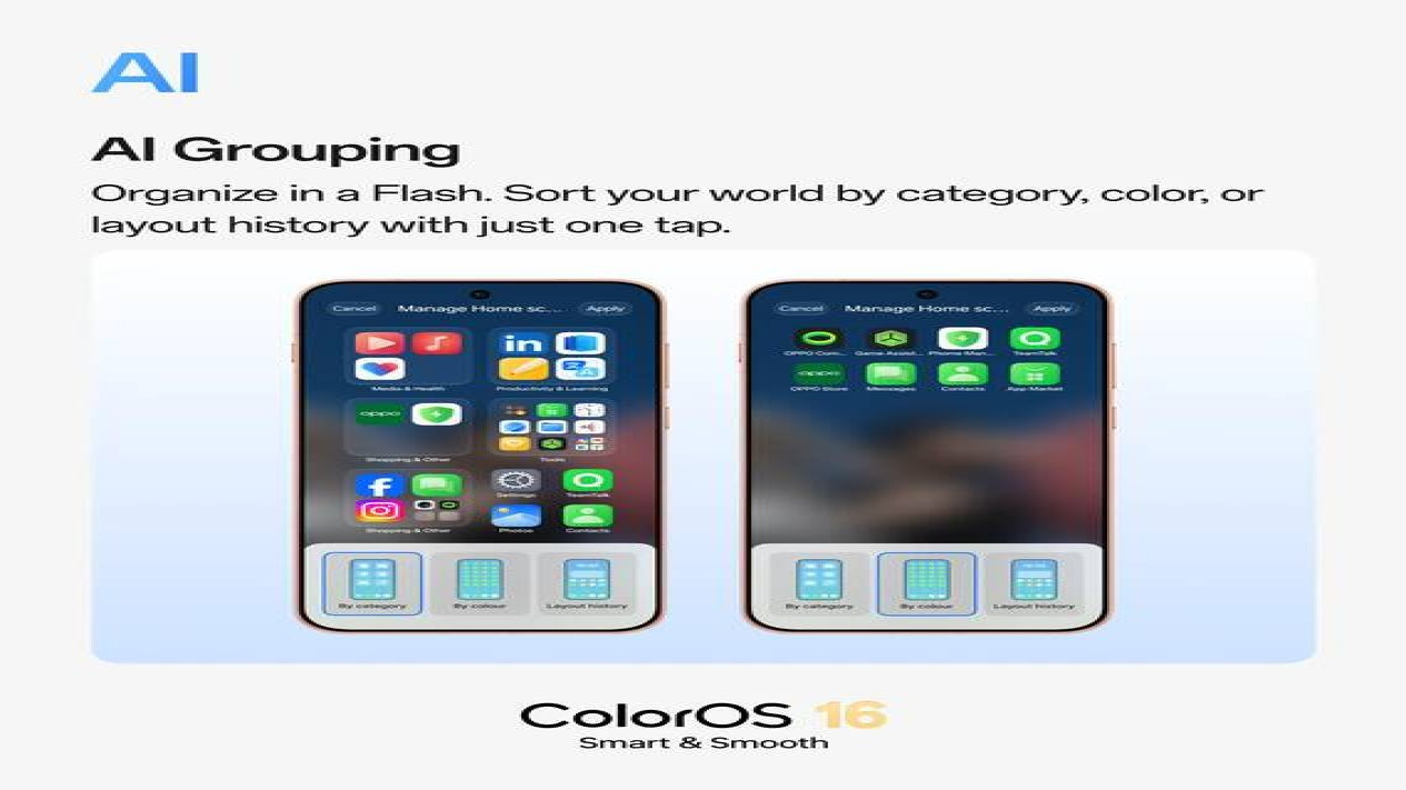 AI Mind Pilot menggabungkan berbagai model AI untuk respons kontekstual (Photo: Oppo), Antarmuka Live Space yang Lebih Responsif dan Bersih, AI Mind Pilot menggabungkan berbagai model AI untuk respons kontekstual (Photo: Oppo), Konektivitas Antar Platform Makin Mudah dengan O+ Connect, Fitur AI Grouping mengorganisir aplikasi berdasarkan kategori dan warna (Photo: Oppo), AI Mind Pilot: Integrasi Beragam Model AI dalam Satu Interface, AI Menu Translation menerjemahkan menu restoran secara instan (Photo: Oppo), Fitur AI Tambahan yang Mempermudah Aktivitas Sehari-hari