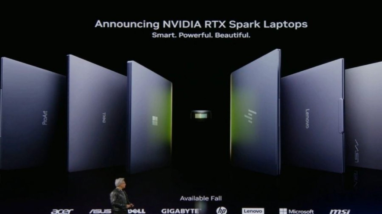Nvidia RTX Spark Laptops (Photo: NVIDIA), Nvidia RTX Spark CPU (Photo: NVIDIA), NVIDIA Meluncurkan Jawaban untuk Chip Apple Silicon di PC Windows, Nvidia Blackwell RTX GPU (Photo: NVIDIA), Performa dan Kapabilitas RTX Spark yang Mengagumkan, Adobe Premier and Photoshop for Nvidia RTX Spark (Photo: NVIDIA), Dukungan Software dan Ekosistem untuk Produktivitas dan Kreativitas, Nvidia RTX Spark Laptops (Photo: NVIDIA), Desain Laptop yang Tipis dan Ringan dengan Fitur Premium, Menanti Data Performa dan Kehadiran di Pasar Indonesia