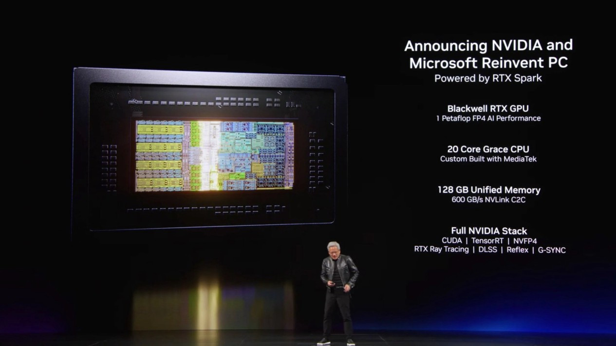 Ilustrasi chip Nvidia N1X dengan arsitektur ARM dan GPU Blackwell (Photo: Nvidia), Mengenal Spesifikasi Nvidia N1X dan Teknologi Blackwell, Performa CPU yang Masih Tertinggal dari Apple M5 Max, Keunggulan Grafis yang Menjanjikan Bagi Gamer dan Kreator, Ketersediaan Laptop dengan Chip Nvidia N1X di Masa Depan