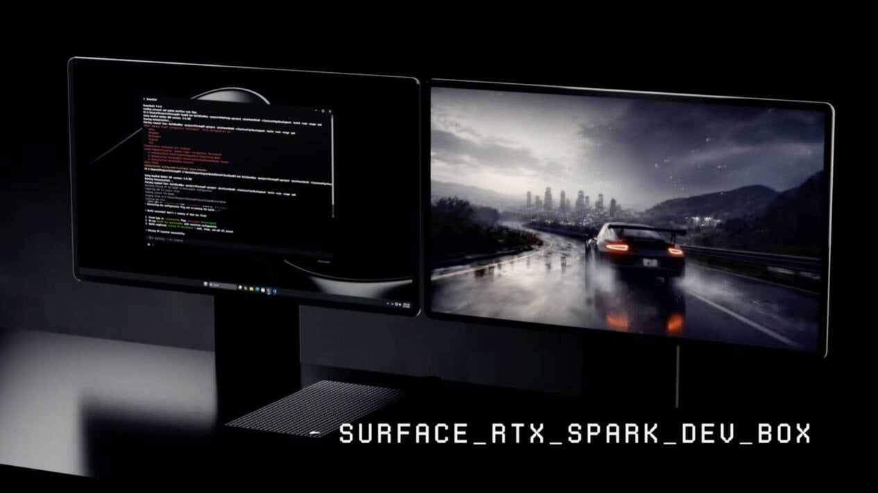 Detail port konektivitas pada bagian belakang Surface RTX Spark Dev Box (Photo: Microsoft), Performa Gahar Chipset Nvidia RTX Spark Untuk Profesional, Desain Minimalis Dengan Konektivitas Yang Sangat Lengkap, Memori Jumbo 128 GB Untuk Multitasking Tanpa Batas, Menanti Kehadiran Sang Penantang Di Tahun 2026