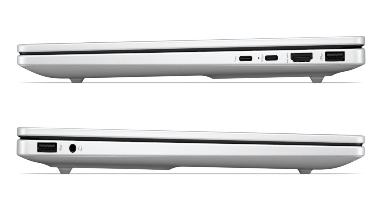Tampak samping laptop H‌P OmniBook 7 14 inci berwarna silver, Kombinasi Prosesor Kencang dan Grafis Mumpuni, Tampak samping laptop H‌P OmniBook 7 14 inci berwarna silver, Tampilan Visual Memukau dengan Layar OLED 120Hz, Laptop H‌P OmniBook 7 14 inci tertutup menampilkan warna Powder Pink yang lembut, Konfigurasi Lengkap dan Pilihan Warna Elegan, Keyboard dan touchpad laptop H‌P OmniBook 7 14 dalam kondisi terbuka, Harga dan Potensi Rilis di Indonesia, Pandangan depan laptop H‌P OmniBook 7 14 yang menampilkan layar dan engsel
