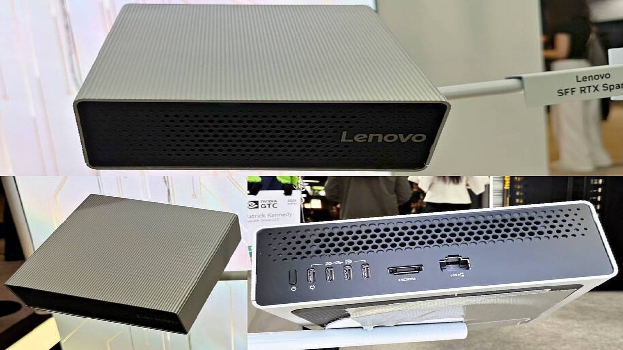 Lenovo masih sangat tertutup soal detail mini PC SFF RTX Spark terbaru mereka, Nuansa Minimalis yang Simpan Semua Koneksi di Satu Sisi, Jajaran Port Lengkap di Balik Wajah Polosnya, Performa Buas Arsitektur Nvidia RTX Spark di Dalamnya, Potensi Rilis dan Ketersediaan di Indonesia