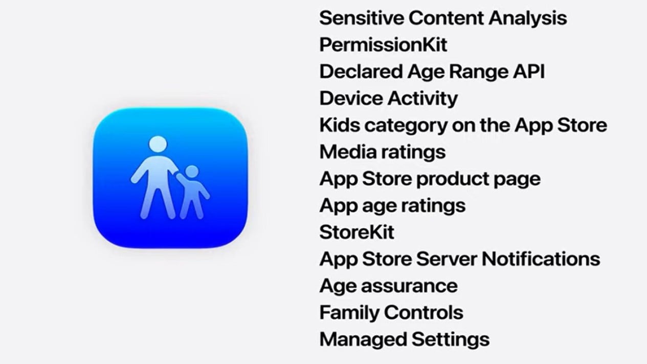Apple menyediakan Safety API agar pengembang bisa ikut melindungi dan memonitor aktivitas anak di aplikasi., Kendali Penuh di Tangan Orang Tua lewat Child Account, Memantau Waktu Layar Anak Jadi Lebih Transparan, Hanya Kontak Terpercaya yang Bisa Berkomunikasi, Filter Konten Visual yang Cerdas dan Otomatis, Potensi Rilis di Indonesia dan Dampaknya