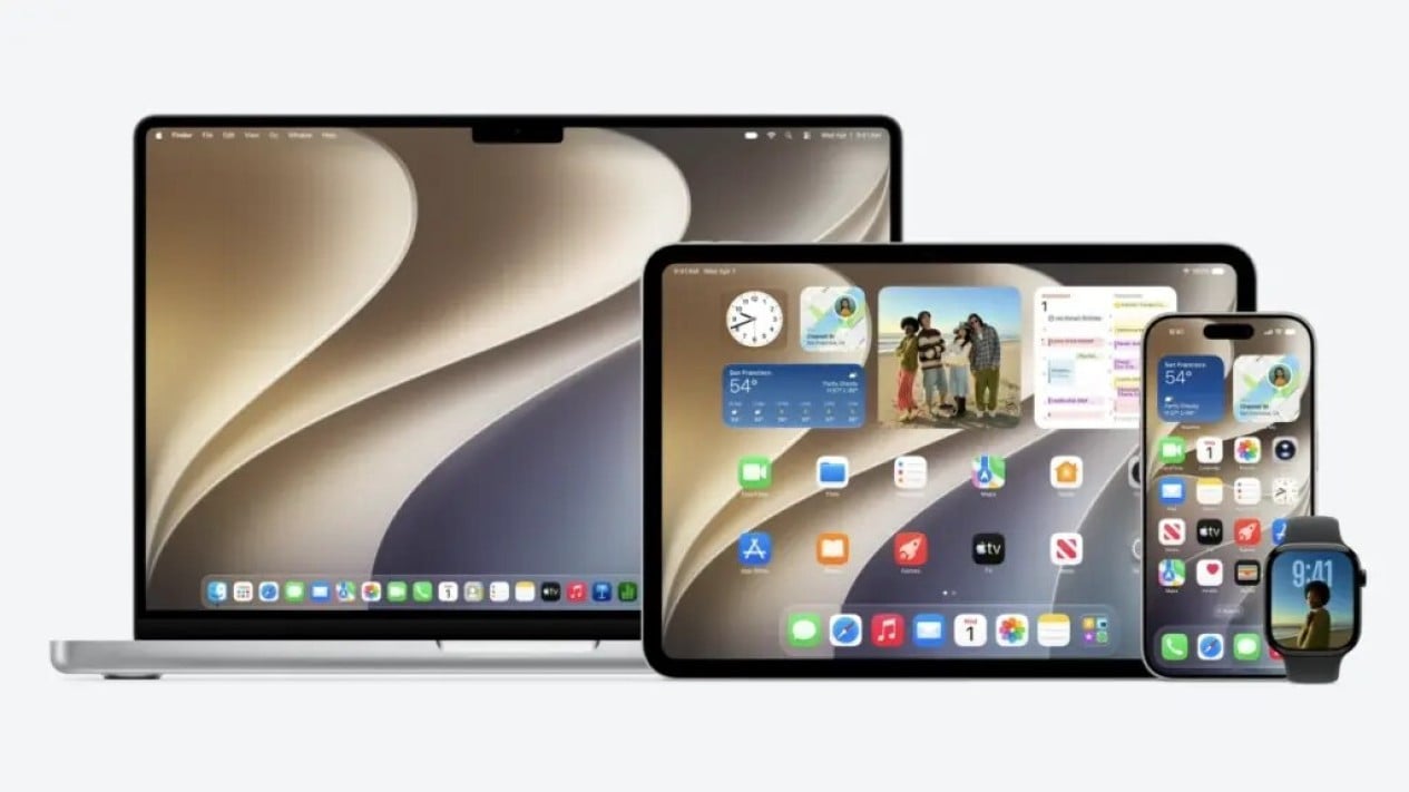Logo Apple pada layar presentasi WWDC 2026 yang menandai pengumuman iOS 27 dan m‌acOS 27 Golden Gate., iOS 27: Dukungan Luas untuk Keluarga iPhone, iPadOS 27: Beberapa Model Lawas Mulai Tersisih, Tangkapan layar antarmuka Siri AI dengan percakapan yang lebih alami di iOS 27., macOS 27 Golden Gate: Tamat Sudah Era Intel, watchOS 27: Apple Watch Series 9 Sempat "Raib", Potensi Rilis di Indonesia