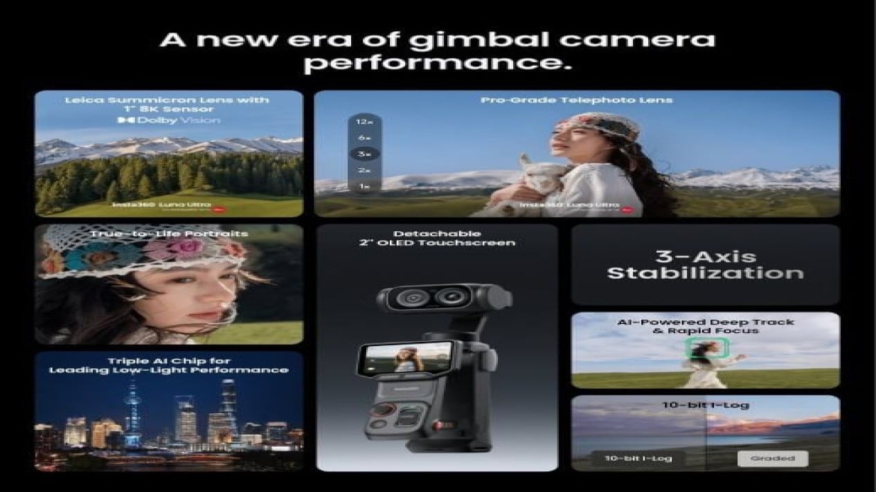 I‌nsta360 Luna Ultra Specs, Kamera Dual-Sensor dengan Leica Summicron, I‌nsta360 Luna Ultra Launch Specs Price, Perekaman Video 8K Dolby Vision dan Fitur Profesional, I‌nsta360 Luna Ultra Specs, Fitur Kreator dan Daya Tahan Baterai, Baterai dan Penyimpanan Internal, Harga dan Potensi Rilis di Indonesia