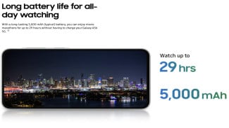 Baterai Tahan Lama dan Pengisian Cepat 45W, Performa Andal dengan Exynos 1580 dan Fitur AI , Performa Andal dengan Exynos 1580 dan Fitur AI, Kamera 50MP dengan OIS dan Fitur Fotografi Canggih, Kamera 50MP dengan OIS dan Fitur Fotografi Canggih, Baterai Tahan Lama dan Pengisian Cepat 45W, Baterai Tahan Lama dan Pengisian Cepat 45W, Sistem Operasi Terbaru dan Pembaruan Jangka Panjang, Sistem Operasi Terbaru dan Pembaruan Jangka Panjang, Harga Samsung Galaxy A56 5G Terbaru di Indonesia, Harga Samsung Galaxy A56 5G Terbaru di Indonesia