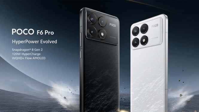Poco F6 Pro, Desain Mewah dengan Bodi Aluminium, Layar AMOLED Tajam dan Responsif, Prosesor Snapdragon 8 Gen 2 yang Kuat, Baterai 5000 mAh dengan Pengisian Super Cepat, Kamera 50 MP dengan OIS, Cocok untuk Fotografi Malam, Fitur Pendukung yang Lengkap
