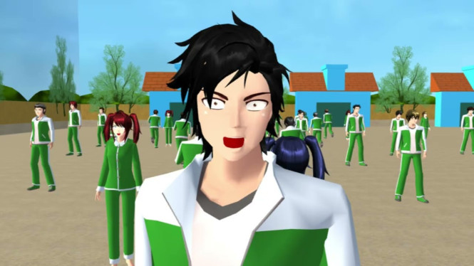 Cara Bermain Squid Game Menantang di Sakura School Simulator