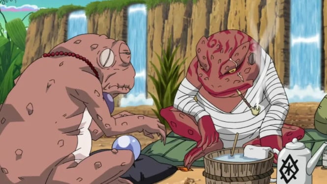 12 Katak Penghuni Gunung Myuboku!, Fukasaku , Gamamaru , Gamabunta , Gamaken , Gamahiro , Gamakichi , Gamatatsu , Gamariki , Gamatama , Gamatora , Gamakou 