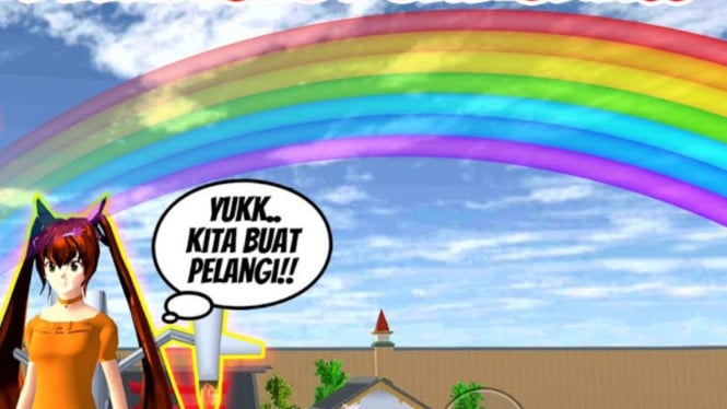 6 PANDUAN Munculkan Pelangi di Sakura School Simulator dengan Mudah!, 1. Atur Waktu Permainan, 2. Efek Hujan Tiruan, 3. Pergi ke Area Pegunungan, 4. Kunjungi Kolam Renang atau Taman Air, 5. Gunakan Filter Visual, 6. Eksperimen dengan Mode Kamera