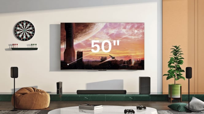 6 Rekomendasi Smart TV 50 Inch Terbaik 2025: Gambar Super Jernih, Harga Bersahabat!, 1. TCL 50 Inch 4K QLED Pro Google TV - T-Screen Pro, 2. Changhong U50H7, 3. CooCaa Smart TV 50S6G PRO, 4. Hisense UHD VIDAA Smart TV 50" 50E6K, 5. LG SMART TV 50UR7500PSC, 6. Sony Smart Google TV X75K