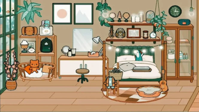 Kamar Anak Estetik di Toca Life