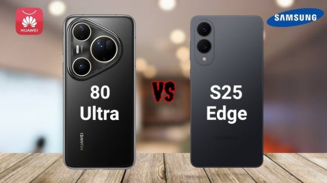 Huawei Pura 80 Ultra vs Samsung Galaxy S25 Edge, ? Desain &amp; Dimensi, ? Layar, ? Performa, ? Kamera, ? Sistem Operasi &amp; Privasi, ? Baterai &amp; Pengisian, ? Suara &amp; Audio, ? Fitur Konektivitas