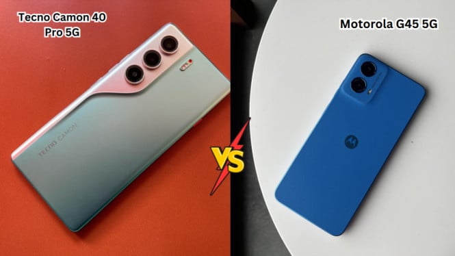Battle of Mid-Range: Apakah Tecno Camon 40 Pro 5G Lebih Unggul Dibanding Motorola G45 5G?, Desain: Premium VS Praktis, Layar: Teknologi Visual Maksimal, Performa: Kecepatan Berarti Semua, Baterai dan Pengisian Daya: Stamina yang Bisa Diandalkan, Kamera: Untuk Para Fotografer Santai, Kesimpulan Akhir
