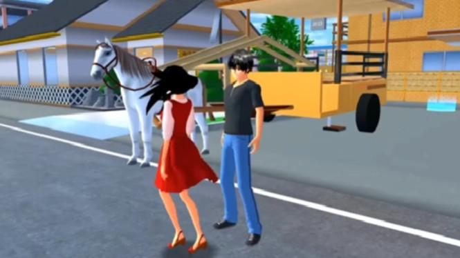 Delman Hias di Sakura School Simulator