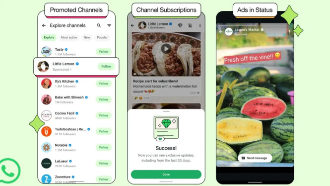WhatsApp Resmi Hadirkan Iklan di Status, Ini Cara Baru Meta Cari Pendapatan, Iklan di Fitur Status: Cara Baru Meta Menghubungkan Pengguna dengan Bisnis, Fitur Baru Lainnya: Channel Subscription dan Promoted Channel, Peluncuran Bertahap di Seluruh Dunia Termasuk Indonesia, Apa Dampaknya bagi Pengguna WhatsApp?, Kesimpulan: Era Baru WhatsApp dengan Iklan dan Fitur Berbayar