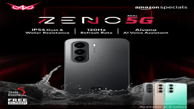 Itel Zeno 5G, Desain Minimalis dan Tahan Air, Performa Tangguh Berkat Dimensity 6300, Kamera AI dan Fitur Produktivitas, Baterai 5.000mAh dan Android 14, Varian Warna dan Ketersediaan