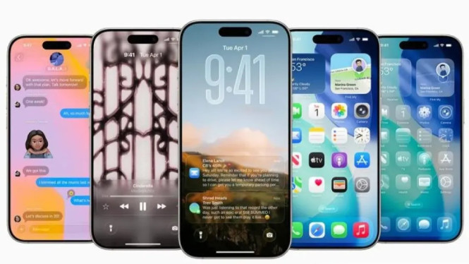 Tampilan Fitur "Liquid Glass" iOS26