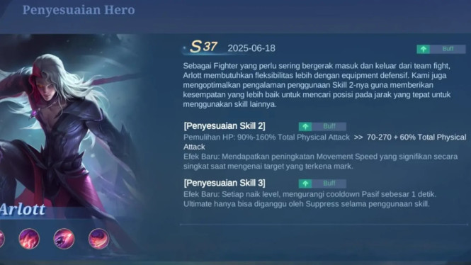 Update Season 37: 7 Hero EXP Lane Mobile Legends dengan Buff Terbaik, 2. Minsitthar: Buff Besar pada Pasif dan Skill Aktif, 3. X.Borg: Ledakan Ultimate yang Lebih Mematikan, 4. Uranus: Peningkatan Kemampuan Push dan Damage, 5. Lapu-Lapu: Daya Tahan dan Cooldown Skill Lebih Baik, 6. Terizla: Buff Early Game untuk Menarik Pilihan, 7. Ruby: Spell Vamp yang Lebih Efektif