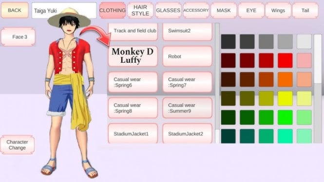 Panduan Lengkap Terbaru Membuat Karakter Anime Luffy One Piece di Sakura School Simulator, 1. Masuk ke Mode Customization, 2. Pilih Gaya Rambut Khas Luffy, 3. Atur Wajah agar Mirip Luffy, 4. Kenakan Pakaian Khas si Topi Jerami, 5. Tambahkan Aksesori Penunjang, 6. Sesuaikan Proporsi Tubuh, 7. Simpan &amp; Mulai Petualangan Seru