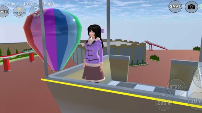 Balon Udara Terbaik di Sakura School Simulator, 1. Balon Udara Bawaan (Props) — Cepat dan Praktis, 2. Balon Udara Wahana Okanoue Amusement Park — Estetika Taman Hiburan, 3. Balon Udara Camping Tour — Sentuhan Outdoor Unik, 4. Balon Udara “Rumah Melayang” — Kreativitas Tanpa Batas