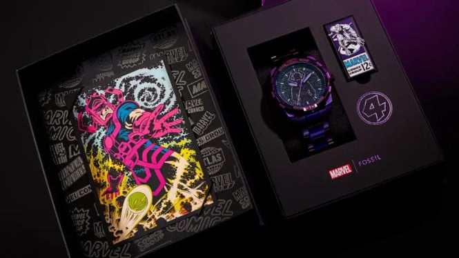 Dua Jam Tangan Marvel x Fossil Edisi Fantastic Four Resmi Dirilis, Replika Canggih dari Komputer Pergelangan Tangan Reed Richards, Galactus: Desain Berani untuk Pecinta Supervillain, Kolaborasi Marvel x Casio: G-Shock Edisi Fantastic Four, Antusiasme Tinggi di Kalangan Penggemar