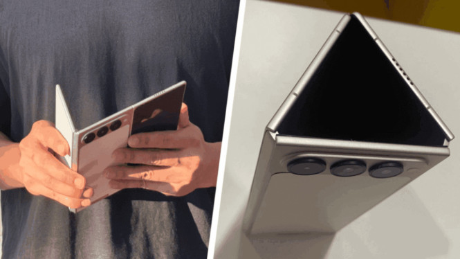 TECNO PHANTOM Ultimate G Fold, Lipat Tiga yang Aman dan Fungsional, Layar Utama yang Lapang dan Bebas Gangguan, Layar Sekunder untuk Aktivitas Sehari-Hari, Fitur Hover Multi-Sudut ala Laptop, Desain Tetap Ramping Meski Lipat Tiga, Bukan Sekadar Gimmick, Tapi Langkah Nyata, Kapan Dirilis?