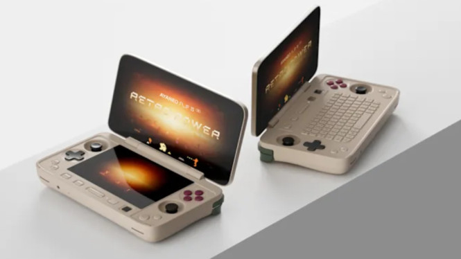 AYANEO FLIP 1S: Konsol Genggam Canggih, Desain Premium yang Praktis dan Elegan, Layar Ganda: Visual Maksimal, Fungsi Ganda, Performa Setara PC Desktop dalam Genggaman, Joystick Canggih dan Tata Letak Tombol Ergonomis, Kualitas Audio yang Lebih Kaya dan Cerdas, Harga Spesial Early Bird yang Menggoda, Gabungan Sempurna antara Laptop Mini dan Konsol Game