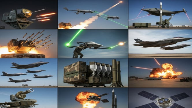 Senjata Rahasia Israel yang Bikin Iran Ketar-Ketir, 1. Iron Dome: Pelindung Langit Israel, 2. Drone Siluman: Mata dan Tangan di Langit, 3. Unit 8200: Intelijen Siber yang Menakutkan, 4. Iron Beam: Senjata Laser Pemusnah Drone, 5. Jet Siluman F-35I “Adir”: Senjata Serbu Presisi, 6. Arrow Missile System: Penangkal Rudal Balistik, 7. Senjata Nuklir yang Tak Pernah Diakui, 8. Satelit Mata-Mata: Pemantau dari Langit