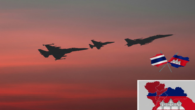 Thailand Serang Kamboja dengan F-16