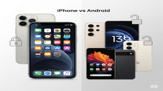 Perbedaan HP iPhone dan Android