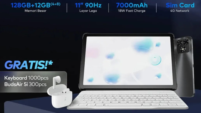 Tablet Murah Berkualitas? Cek Spesifikasi Itel VistaTab 30S Hanya Rp1,799 Juta!, Desain dan Layar Lega untuk Pengalaman Visual Maksimal, Performa Handal dengan SoC Helio G88, Baterai Kuat dan Konektivitas Modern, Kamera dengan Kemampuan Standar, Fitur PC Mode untuk Produktivitas Lebih Optimal, Promo Eksklusif untuk Pembeli Pertama, Kesimpulan:
