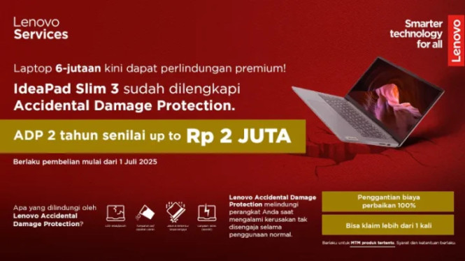 Lenovo IdeaPad Slim 3 Kini Dilengkapi ADP, Apa Itu Accidental Damage Protection (ADP)?, Fokus pada Produktivitas Pelajar, Spesifikasi Andal untuk Kebutuhan Harian, Proses Klaim Mudah dan Praktis, Tersedia Mulai 1 Juli 2025, Daftar Model IdeaPad Slim 3 yang Dilengkapi ADP, Laptop Terjangkau dengan Perlindungan Maksimal