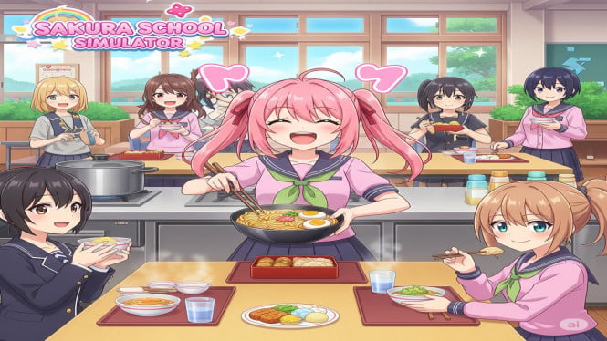 Masak-Makan Seru di Sakura School Simulator, Kenapa Fitur Masak-Makan Ini Viral?, Cara Memasak di Sakura School Simulator, Waktunya Makan! Serunya Pakai Fitur “Item/Table”, Tempat Makan Favorit: Cake Shop &amp; Sushi Shop, Cocok untuk Konten Kreator &amp; Pemain Kasual, Saatnya Coba dan Bikin Kontenmu Sendiri!