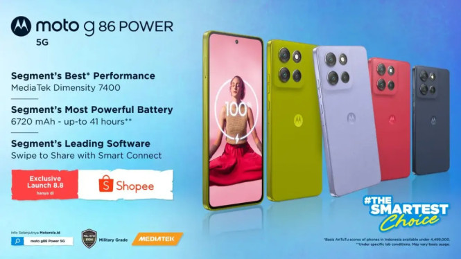Moto G86 Power Akan Rilis, Bawa Baterai Jumbo 6720mAh dan Performa Tangguh!, Fitur Unggulan Moto G86 Power, 1. Baterai Jumbo dengan Kapasitas 6720mAh, 2. Performa Andal dengan MediaTek Dimensity 7400, 3. Desain Kokoh dengan Ketahanan Militer, 4. Layar Cerah dan Pengalaman Hiburan Imerisif, 5. Kamera Cerdas Berbasis AI, Sistem Operasi dan Fitur Tambahan, Kapan Tersedia?