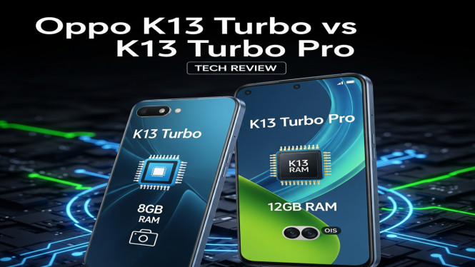 Adu Tangguh Oppo K13 Turbo vs K13 Turbo Pro, Desain dan Dimensi: Nyaris Kembar, Layar: Sama Ukuran, Sama Tajam, Performa: Perbedaan Chipset Jadi Penentu, Kamera: Pro Lebih Stabil, Sistem Operasi: Sudah Android 15, Daya Tahan Baterai: Sama Kuat, Sama Cepat, Audio: Stereo Yes, Jack 3.5mm No, Konektivitas: Pro Sedikit Lebih Maju, Pilih Sesuai Prioritas Anda