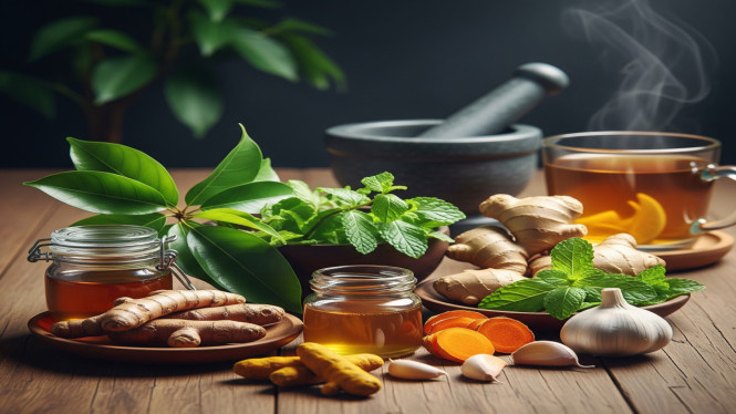 Herbal Pembersih Paru-Paru, Daun Sambiloto: Si Pahit yang Kaya Manfaat, Pegagan: Penyejuk Paru dan Penguat Imunitas, Temulawak: Ramuan Tradisional Pendorong Daya Tahan, Jahe Merah: Hangatkan Saluran Napas, Kunyit: Si Kuning Multifungsi, Daun Mint: Segar dan Menyejukkan, Madu Hutan: Pelembut Tenggorokan Alami, Bawang Putih: Antibiotik Alami dari Dapur, Jangan Lupa Konsultasi Medis, Gunakan Secara Bijak dan Higienis