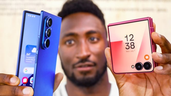 HP Lipat 2025, 1. Samsung Galaxy Z Fold 7, 2. Samsung Galaxy Z Flip 7, 3. Google Pixel Fold 3, 4. Oppo Find N5, 5. OnePlus Open 2, 6. Xiaomi Mix Fold 5