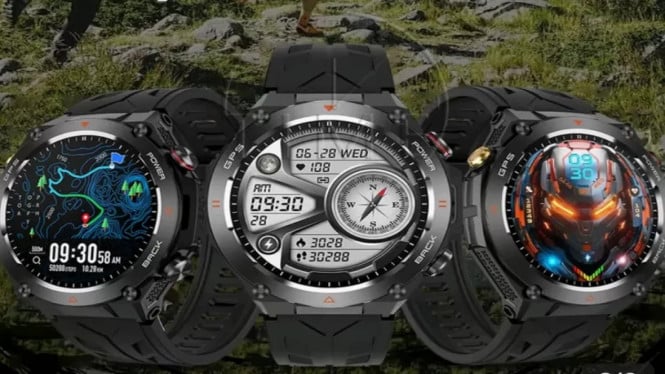 Smartwatch Murah Rasa Premium: Timever KC82 Pro Bikin Kaget dengan Fitur Mewah, Desain Kokoh dengan Nuansa Premium, Standar Militer, Tahan Banting, Layar Tajam dan Nyaman di Mata, GPS dan Sensor Outdoor Lengkap, Fitur Kesehatan dan Olahraga Super Lengkap, Baterai Awet hingga 2 Minggu, Harga Timever KC82 Pro