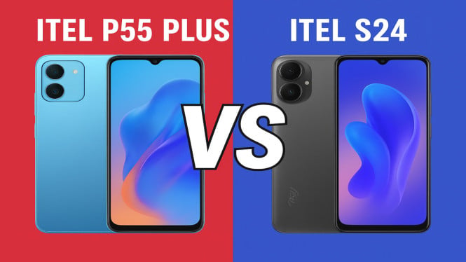 Itel P55 Plus vs Itel S24, Desain dan Dimensi, Layar dan Tampilan, Performa dan Penyimpanan, Kamera, Sistem Operasi dan Fitur Privasi, Baterai dan Pengisian Daya, Audio, Konektivitas, Mana yang Layak Dipilih?