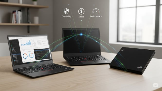 Laptop ThinkPad Bekas Terbaik 2025, Rekomendasi Produk ThinkPad Bekas, Kenapa ThinkPad Bekas Masih Layak di 2025?, Rekomendasi Berdasarkan Kebutuhan, Tips Penting Sebelum Membeli ThinkPad Bekas