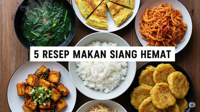 5 Resep Masakan Siang Simple dan Hemat, Tumis Tahu Kecap: Menu Andalan dengan Rasa Manis Gurih, Telur Dadar Sayur: Hemat Tapi Tetap Bergizi, Sayur Bening Bayam: Segar dan Menyehatkan, Ayam Suwir Pedas Manis: Lezat dan Mengenyangkan, Perkedel Kentang Hemat: Camilan Sekaligus Lauk, Kombinasi Menu Hemat untuk Makan Siang