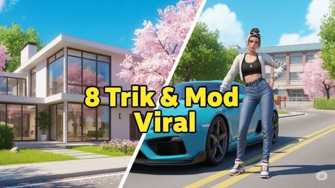 Mod dan Trik Sakura School Simulator 2025, 1. Mod Rumah Estetik Minimalis, 2. Trik Membuat Rumah Aesthetic Tanpa Mod, 3. Update Fitur Karakter Terbaru, 4. Mod Kendaraan Sport, 5. Kode Rahasia Sakura School Simulator, 6. Trik Roleplay Viral, 7. Mod Outfit Kekinian, 8. Tips Membuat Video Konten Kreatif