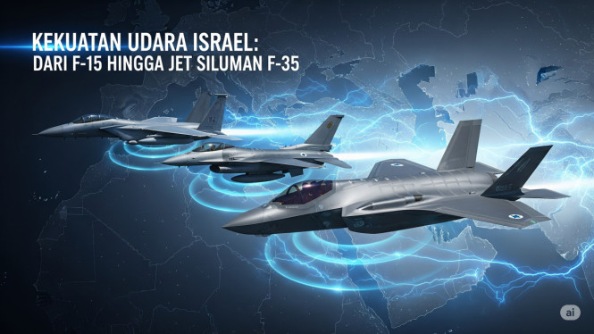 F-15, F-16, hingga F-35I Adir: Koleksi Jet Tempur Israel, F-15 Eagle “Baz”, Andalan Lama yang Masih Perkasa, F-15I “Ra’am”, Penyerang Jarak Jauh yang Ditakuti, F-15IA, Generasi Baru yang Sedang Dinanti, F-16 Fighting Falcon, Tulang Punggung Fleksibel, F-35I Adir, Jet Siluman Generasi Kelima, Ringkasan Armada Jet Tempur Israel, Strategi Israel di Timur Tengah