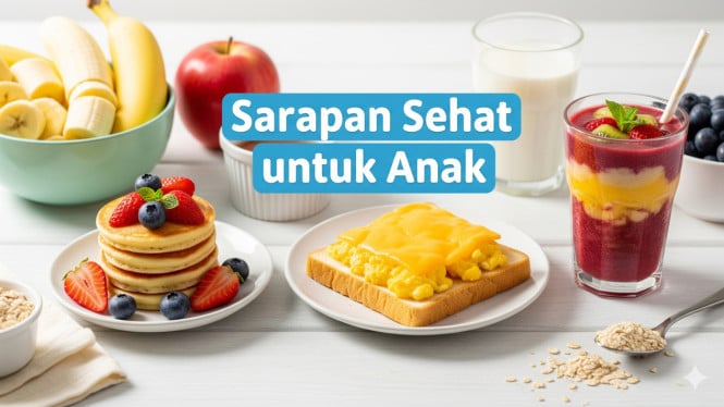 Ide Sarapan Simple dan Bergizi untuk Anak, Roti Panggang Isi Telur dan Keju, Pancake Mini dengan Buah Segar, Omelet Sayur yang Gurih, Sereal dengan Susu dan Buah, Bubur Oatmeal yang Lembut, Sandwich Tuna atau Ayam, Smoothie Buah dan Yogurt, Tips Menyiapkan Sarapan Sehat untuk Anak