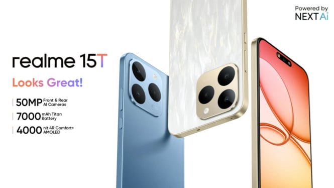 Baterai Jumbo 7.000mAh dan Layar AMOLED 120Hz, Ini Realme 15T 5G!, Spesifikasi dan Fitur Unggulan Realme 15T 5G, Layar AMOLED Berkualitas Tinggi, Kamera Impresif, Performa Kuat dengan MediaTek Dimensity 6400 Max, Baterai Besar dengan Pengisian Daya Cepat, Fitur Tambahan dan Desain Premium, Harga dan Ketersediaan di India, Kesimpulan: