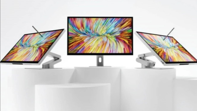 Monitor UHD 4K ASPEKT 32 Inci, Monitor Docking Aspekt 4K, Monitor Ultrawide Edge 5K, Clarity 6K Touch: Monitor Sentuh 6K Pertama di Dunia, Periferal Baru: Hush Keyboard dan Crux Mouse