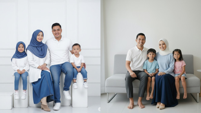 Menggabungkan Foto Keluarga dengan Gemini AI